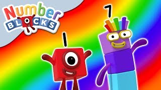 Counting Up To Seven 17  Numberblocks 30 Minute Compilation  123  Numbers Cartoon For Kids [upl. by Duahsar]