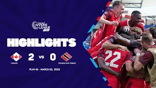 Highlights  Canada vs Trinidad and Tobago  202324 Concacaf Nations League Playin [upl. by Natelson]