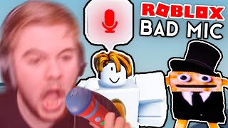 The WORST MICROPHONE EVER on Roblox Voice Chat Roblox Shenanigans [upl. by Leirol284]