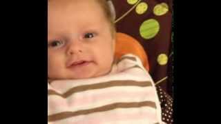 Language Development two months Motherese Cooing Smiling Turn Taking Eye Contact [upl. by Marciano]