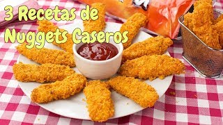 NUGGETS DE POLLO 3 recetas que NO CONOCIAS RicosEconómicos y Faciles [upl. by Kelwen]