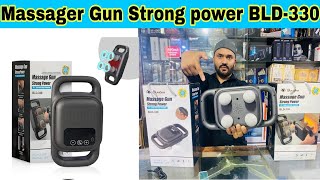 Review  Massage Gun Strong Power BLD330  Unboxing Body Massage amp Wholesale price in 2024 [upl. by Snider125]