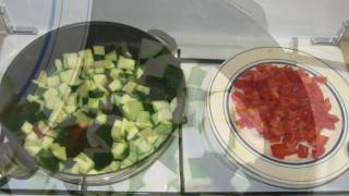 Linguine crevettes tomate courgettes [upl. by Albertine744]