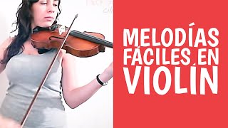 Melodías y Ejercicios en VIOLÍN Las Mejores Para Principiantes [upl. by Ornstead]