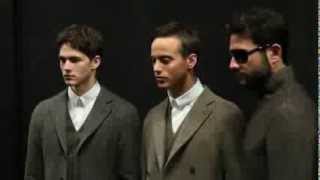 Giorgio Armani  2014 Fall Winter Mens Fashion Show Backstage [upl. by Eimaraj]