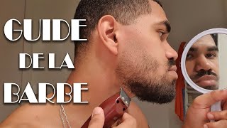 TUTO  Se couper soimême la BARBE maison  Dégradé et tracé de la BARBE à trou clairsemée  SELFCUT [upl. by Adihsaar]