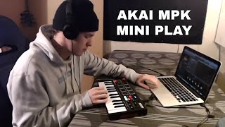 Looping with AKAI MPK Mini Play GarageBand [upl. by Drallim]