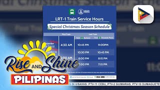 Serbisyo ng MRT at LRT pinalawig dahil sa dagsa ng tao ngayong Kapaskuhan [upl. by Rabjohn]