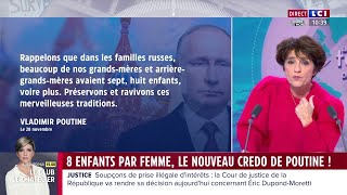 8 enfants par femme  le nouveau crédo de Vladimir Poutine en faveur de la famille nombreuse [upl. by Llenet]