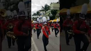 Miami Beach Senior High Veterans day parade 11112024 Ocean Drive [upl. by Mosier85]