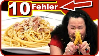 Spaghetti Carbonara  diese 10 Fehler solltest du vermeiden [upl. by Marys]