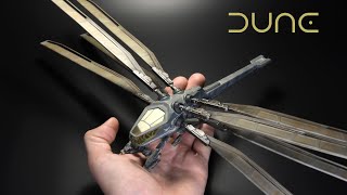 Dune Ornithopter  3D SLA Printed  1128  scifi Model [upl. by Alaek]