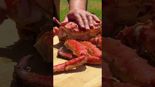 I Cook Giant King Crab with Signature Sauce A Gourmet Dish by the Sea 😋👌outdoorcooking foodie [upl. by Aniela]