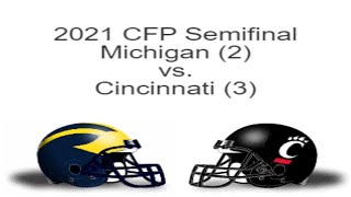 Game 10  2021 College Football 12Team Playoff Simulation NCAA 14  Michigan vs Cincinnati [upl. by Aggappera926]