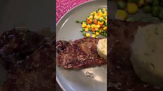 Beef porterhouse steak with herbs  garlic butter [upl. by Newmark723]