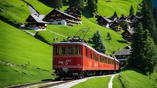 Best Scenic Train Ride In Switzerland🇨🇭Jungfrau Region  Grindelwald [upl. by Friedrich]