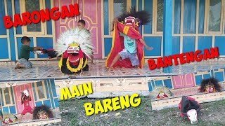 DUA BARONGAN BANTENGAN MAIN BARENG  SERUUU [upl. by Chari]