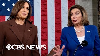 Pelosi endorses Harris for 2024 Democratic nomination [upl. by Ythomit]