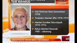 Karier politik Tan Sri Abdul Taib Mahmud [upl. by Airretal783]