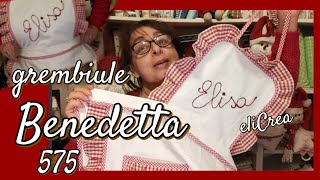 575 ❤️IDEA PER UN REGALO ORIGINALE Grembiule BENEDETTA cartamodello gratuito elicreaCUCITO [upl. by Ahsatsana]