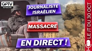 CE JOURNALISTE ISRAÉLIEN EXPLOSE UN IMMEUBLE TRANQUILLEMENT EN DIRECT   GPTV LE JT [upl. by Brocklin]