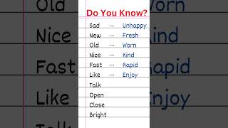 10 Synonyms Words in English Every Grade 2 Student Must Know english [upl. by Aihsenrad]