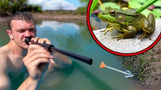 I Hunted Bullfrogs with a Blowgun [upl. by Branden313]