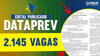 Concurso DATAPREV 2024 Análise completa do edital com 2145 vagas 🔔 [upl. by Leitnahs]