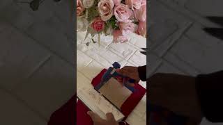 Quran wrapping video  Quran covering qurancover quranwrapping [upl. by Lyrac]