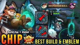 AUTOWIN New Hero Chip Best Build and Emblem  Build Top 1 Global Chip  MLBB [upl. by Lamprey]