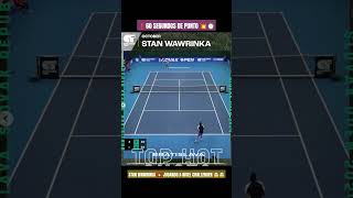 STAN WAWRINKA JUGANDO AL TENIS tenis tennis deporte atp shorts fun highlights bestpoint wta [upl. by Hamimej]