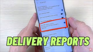 How to Enable Disable SMS Text Messages DELIVERY REPORTS on Samsung Galaxy S23 Series [upl. by Gaut364]