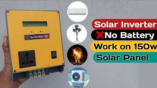 Solar inverter without Battery  mini inverter 12v to 220v  Solar Energy  Ep 03 [upl. by Scever]