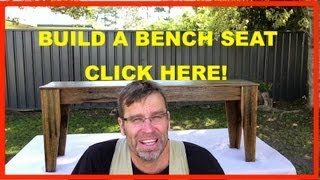 How to Build a Bench Seat Awesome DIY Project [upl. by Alurd]