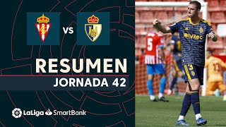 Resumen de Real Sporting vs SD Ponferradina 14 [upl. by Croom523]