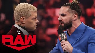 Seth “Freakin” Rollins to Cody Rhodes “Challenge me at WrestleMania” Raw highlights Jan 29 2024 [upl. by Tartan]