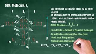 40 Teoría de Orbitales Moleculares Molécula F2 [upl. by Ramyaj574]