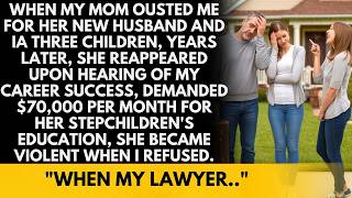 My mom ousted me then demanded 50K monthly for her stepchildrens education years later When I [upl. by Eceinej504]