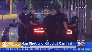 Gunfire erupts near Anaheim park carnival man killed [upl. by Ajiram]