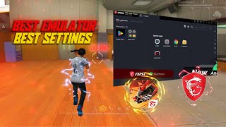 the best umulator💻msi1000 fps أفضل محاكي للأجهزة الضعيفة Settinge⚙️ HUD  Sensivity 👽Regedit [upl. by Adelina]