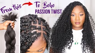 🔥 DIY 4 Goddess Passion Twists with Kanekalon hair  Lovethspeaks [upl. by Schuster]