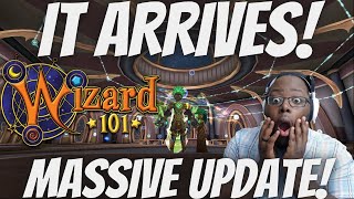 THE UPDATE ARRIVES Wizard101 Crazy News [upl. by Turk]