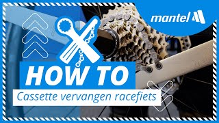 CASSETTE VERVANGEN van je RACEFIETS Mantel Howto [upl. by Alfred]