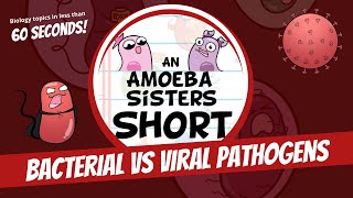 Bacterial vs Viral Pathogens  Amoeba Sisters Shorts [upl. by Keslie528]