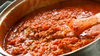 The GREATEST Spaghetti Meat Sauce EVER [upl. by Burrows629]