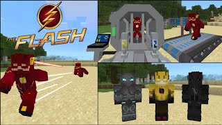 New Speedster Heroes AddonMods For Minecraft PE  15 Suits 119 [upl. by Yedrahs550]