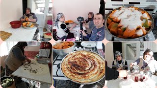 Kabak tatlısı Ispanaklı börek patates haşlama öğlen yemeği ve dahası bu videoda [upl. by Joselyn]