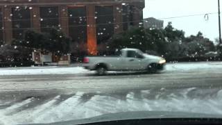 Dallas Snow storm 12613  Really [upl. by Ailido857]