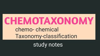 chemotaxonomy study notes  Definition Biochemical products  chemotaxonomy notes in Hindi zoology [upl. by Cleavland]