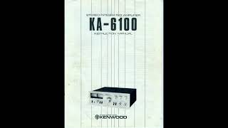 KENWOOD KA6100 INTEGRATED HIFI STEREO AMPLIFIER USER OPERATION INSTRUCTION MANUAL 4K [upl. by Arde]